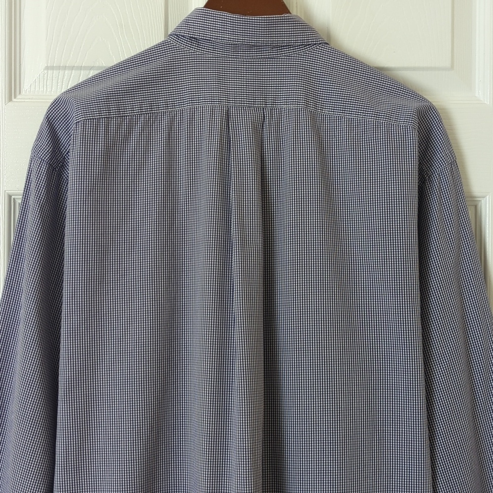 Ralph Lauren 90's Vintage Yarmouth Gingham Long Sleeve Button Down Shirt Purple - Picture 11 of 11